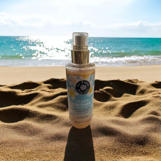 Brume Parfumée Pailletée sans alcool  « Fleur de Tiaré »